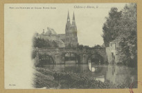 CHÂLONS-EN-CHAMPAGNE. Pont des Mariniers et église Notre-Dame.
Lib. Coëx.Sans date