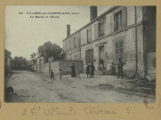 VILLERS-LE-CHÂTEAU. -140-Villers-aux-Corneilles (Marne). La Mairie et l'École .