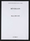Réveillon. Décès 1893-1929