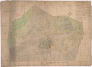 Plan général de la terre de Saint-Thierry, comprenant les terroirs de Saint-Thierry, Merfy, Thil et Pouillon (vers 1780)