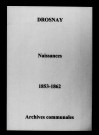 Drosnay. Naissances 1853-1862