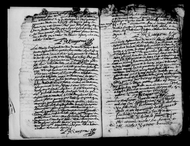 Troissy. Baptêmes, mariages, sépultures 1673-1720