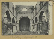 HEILTZ-LE-MAURUPT. Grande Guerre 1914-1917.61-Bataille de la Marne (6 au 12 septembre 1914). Heiltz-le-Maurupt. Intérieur de l'Église / A. Humbert, photographe à Saint-Dizier.