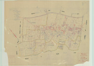 Val-de-Vesle (51571). Section C2 échelle 1/1250, plan mis à jour pour 1943, ancienne commune de Wez (51661), plan non régulier (papier).