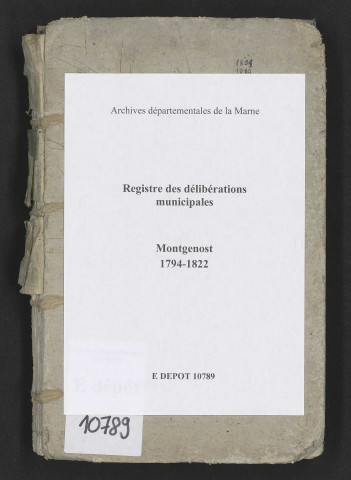 Délibérations municipales.