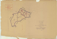 Montmort-Lucy (51381). Tableau d'assemblage échelle 1/10000, plan mis à jour pour 01/01/1933, non régulier. Tableau d'assemblage de Lucy (papier)