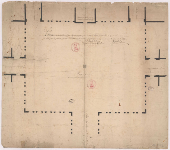 Plan du projet de la place Royale (à Reims) (XVIIIe s.), Le Gendre