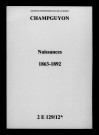 Champguyon. Naissances 1863-1892