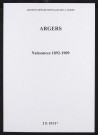 Argers. Naissances 1892-1909