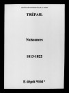 Trépail. Naissances 1813-1822