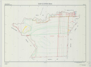 Bussy-le-Château (51097). Section YV échelle 1/2000, plan remembré pour 2003 (remembrement intercommunal de la plaine champenoise), plan régulier (calque)