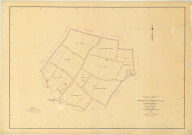 Moncetz-l'Abbaye (51373). Tableau d'assemblage échelle 1/5000, plan remembré pour 1957, plan régulier (papier)