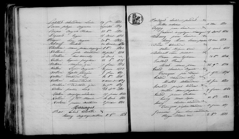 Chepy. Table décennale 1833-1842