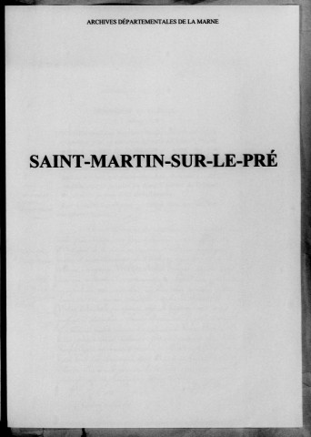 Saint-Martin-sur-le-Pré. Naissances 1882