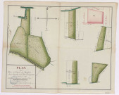 Plan des prés et places de maisons de la chapelle de St Jean l'Evangeliste par Batonnet ancien ingénieur géographe du roy, 1783.