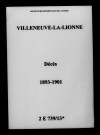 Villeneuve-la-Lionne. Décès 1893-1901