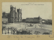 VITRY-LE-FRANÇOIS. La Place. Église et Caisse d'Epargne.