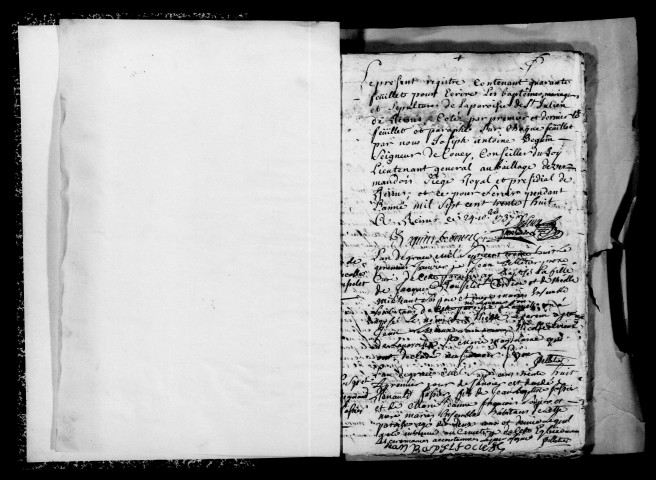 Reims. Saint-Julien. Baptêmes, mariages, sépultures 1738-1748