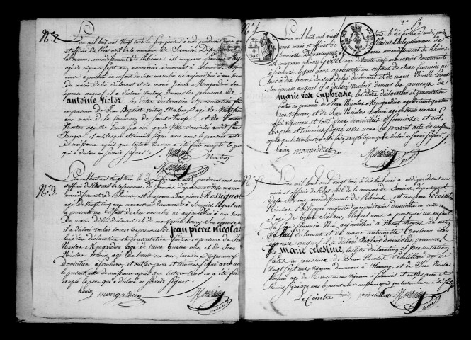 Sermiers. Naissances, publications de mariage, mariages, décès 1823-1832
