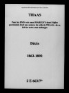 Thaas. Décès 1863-1892