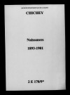 Chichey. Naissances 1893-1901