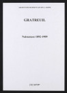 Gratreuil. Naissances 1892-1909