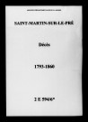 Saint-Martin-sur-le-Pré. Décès 1793-1860
