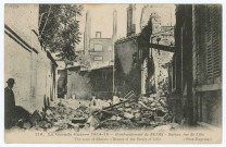 REIMS. 116 - La grande guerre 1914-1915. Bombardement de Reims. Ruines, rue de Llille. The crim of Rheims. Riunes of the street of Lille.
Phot-Express.1914-1918