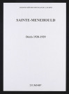 Sainte-Menehould. Décès 1920-1929