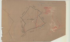 Cheniers (51146). Section A1 échelle 1/5000, plan mis à jour pour 1933, plan non régulier (calque)