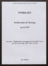 Noirlieu. Publications de mariage an II-1927