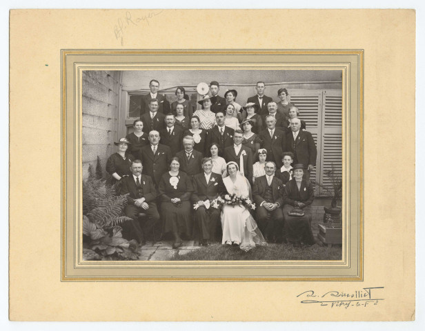 Mariage Marguerite Marchand fille du fermier épouse M. Thiéblemont à Saint-Remy-en-Bouzemont