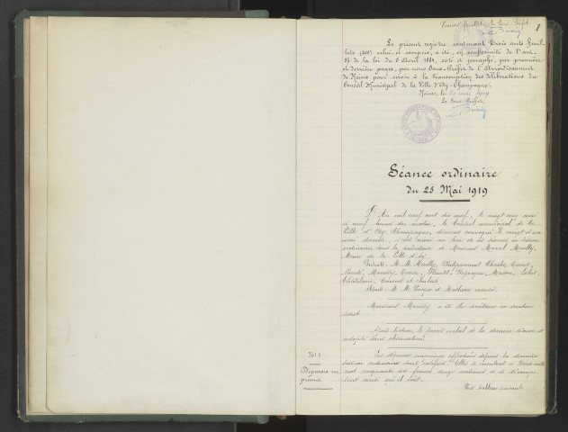 Délibérations municipales.