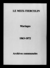 Meix-Tiercelin (Le). Mariages 1863-1872