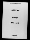 Anglure. Mariages 1793-an X