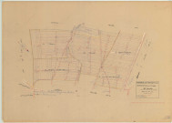 Bergères-lès-Vertus (51049). Section D2 échelle 1/1250, plan révisé pour 1937, plan non régulier (papier)