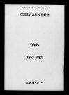 Soizy-aux-Bois. Décès 1863-1892