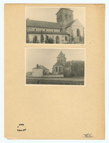 Cartes postales et photographies. Communes de Thibie à Troissy.