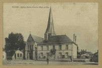 SUIPPES. Église et Mairie, Place de l'Hôtel de Ville / Cliché L. Guérin, photographe.