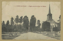 VITRY-LA-VILLE. -1-L'Égliseprise de la Cour du Château / Lagrange, photographe.
Édition Lagrange.[vers 1902]