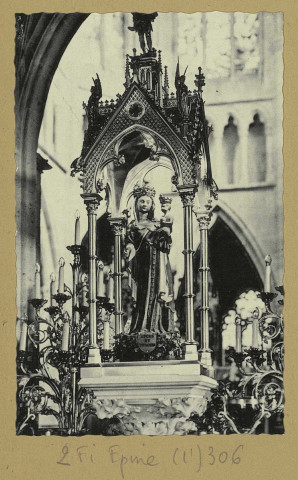 ÉPINE (L'). 1606-Basilique Notre-Dame de l'Epine. La Statue miraculeuse de la Vierge, XIVe s.
Édition C.A.P.[vers 1959]
Collection du pèlerinage
