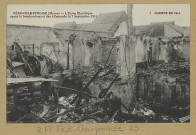 FÈRE-CHAMPENOISE. 1. Guerre de 1914-Fère-Champenoise-L'Usine Electrique après le bombardement des Allemands le 7 septembre 1914.
Édition J.B.[vers 1914]