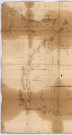 Plan minute de la partie de la forest de Brugny du lot de Dieudonné, 1760