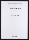 Chantemerle. Décès 1893-1929