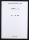 Joiselle. Décès 1893-1929