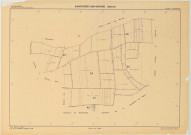 Dampierre-sur-Moivre (51208). Tableau d'assembale 1 échelle 1/5000, plan remembré pour 1967, plan régulier (papier)