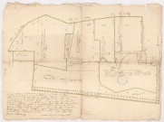 Plan du bois des forges appartenant à monsieur Denizet, 18 juillet 1730