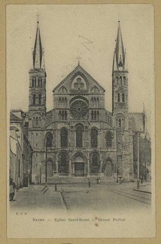 REIMS. Église Saint-Remi - Grand Portail / E.M.R.
