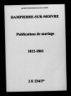 Dampierre-sur-Moivre. Publications de mariage 1812-1861