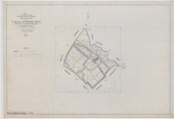 Beaumont-sur-Vesle (51044). Tableau d'assemblage échelle 1/10000, plan établi pour 1922 (papier).